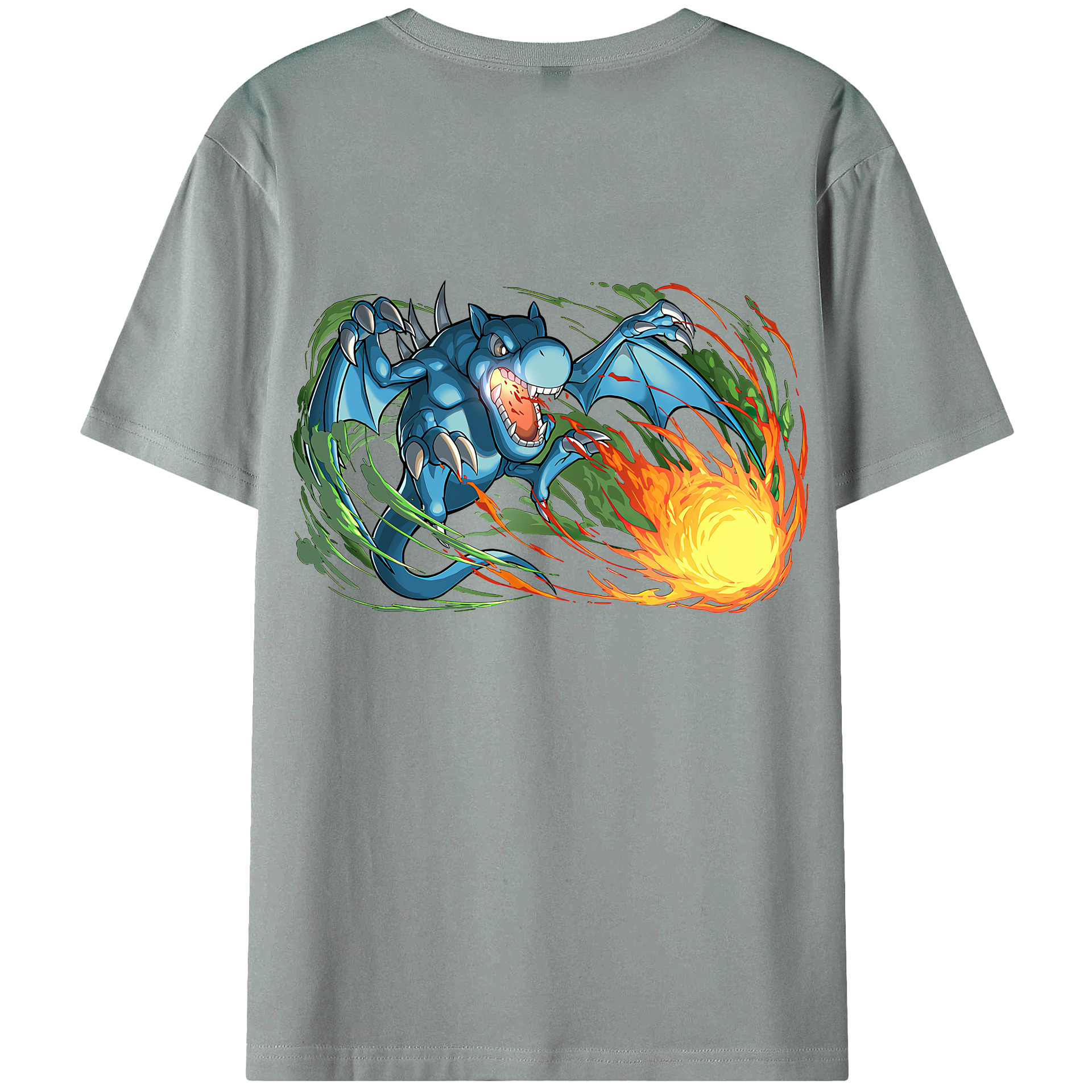 （画像用） 遊☆戯☆王 Yu-Gi-Oh! 綿100％ メンズ半袖Tシャツ（バックプリント） 通気性
